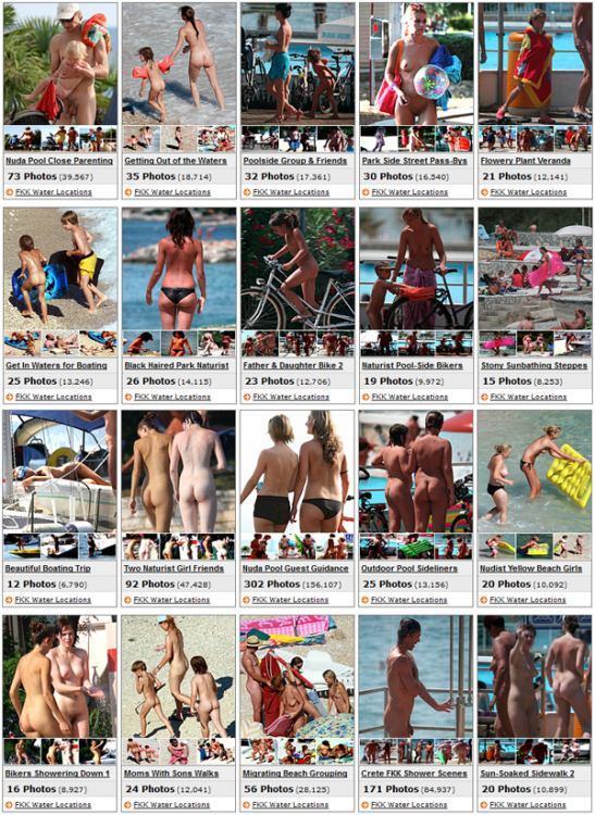 FKK water locations - new galleries of a family nudism in an aquapark