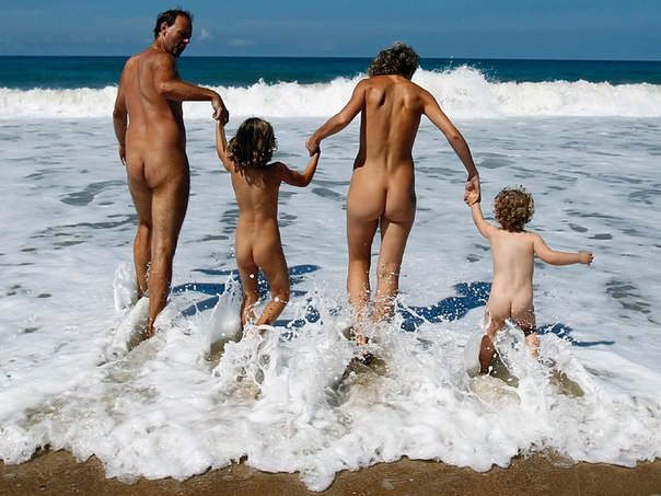 Nudism on the bank of the Black Sea