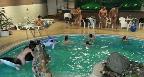 Indoor Dolphin Ride Full HD video - The Lifestyle of Naturism Supporters