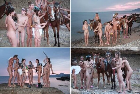 Mystical Horsey Riders Series photos - A Haven for Those Who Wish to Go Naked
