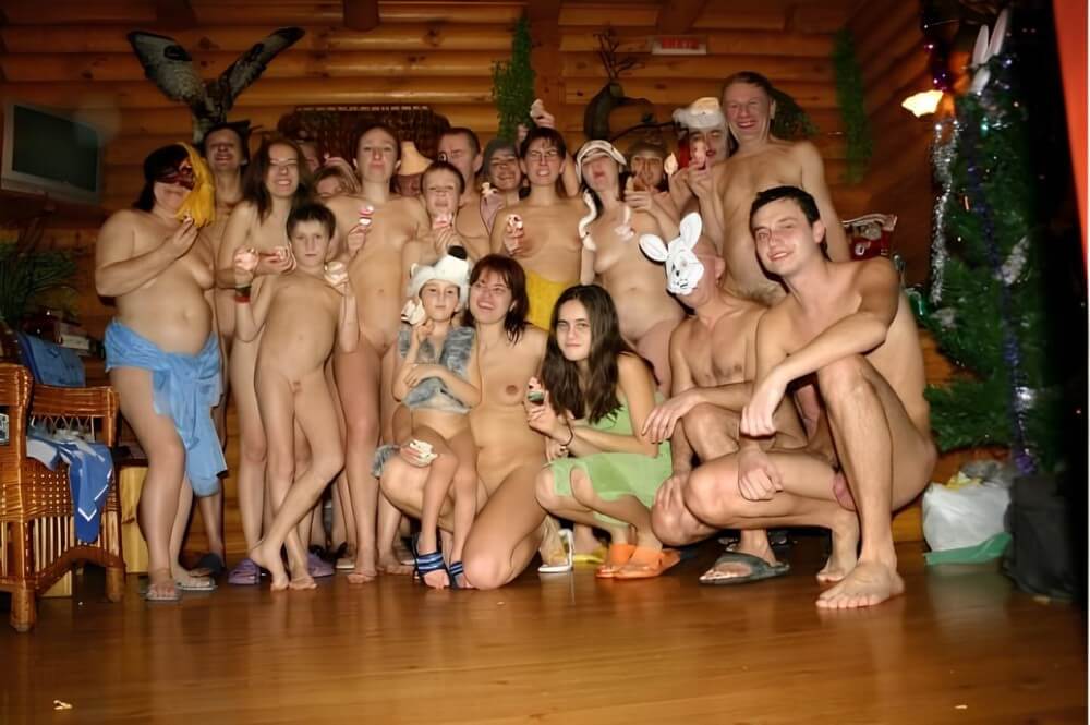 Sauna meet new year gallery - A nude person strives for inner harmony and peace of mind