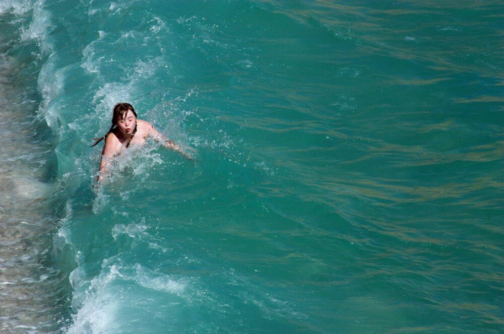 Naturist Cold Water Entry pics - The equality of body and spirit is an important idea in the practice of nudism and naturism