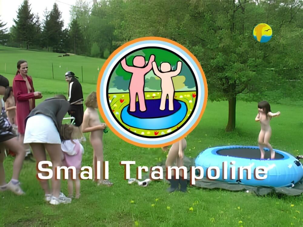 Naturist Freedom: Small Trampoline - Nudity is part of natural existence