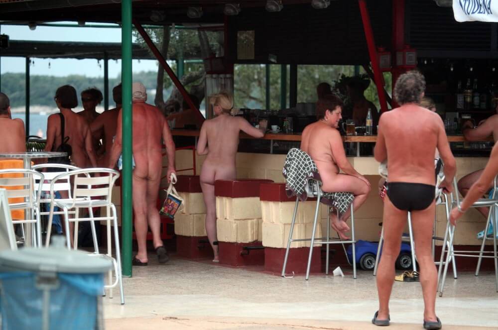 Outdoor diner view - Naturism teaches respect for the beauty of the body and its natural forms