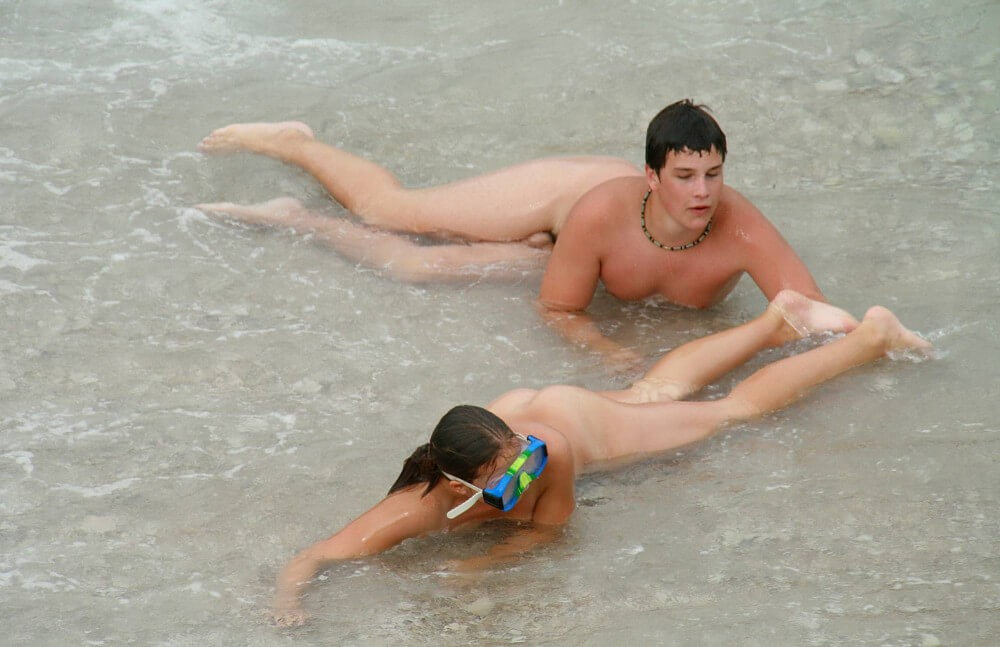 Wading In The Shallows pics - Naturists view nudity as a philosophy of life