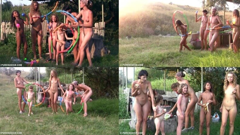 Countryside lounging 2 Full HD video - Naturists live easily and freely