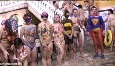 Body paint award lines Full HD - The sacred nature of the nude human form among naturists