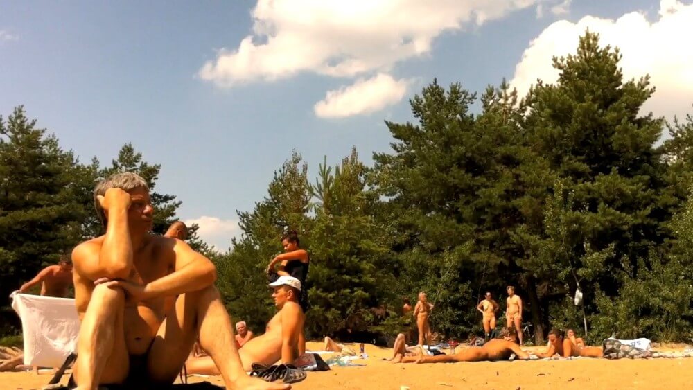 Nudist camping in the forest video HD - Getting rid of clothes