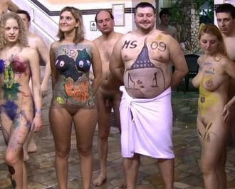 AquaPark Pageant Night Full HD video - There are many politicians among nudists